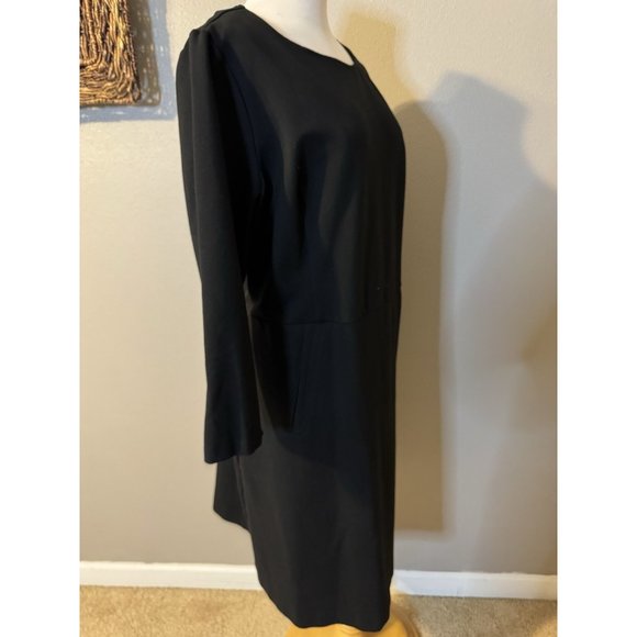 Spanx Dress 2X 20382R The Perfect Shift Black Stretch Ponte 3/4 Long Sleeve - Picture 9 of 15